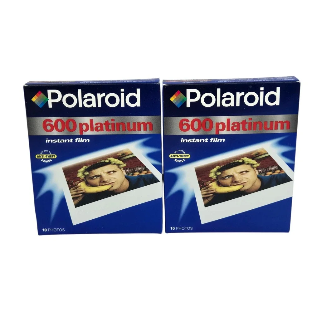 Polaroid 600 Platinum Instant Film 2 Pack NOS Expired 05/01 Props Collectibles